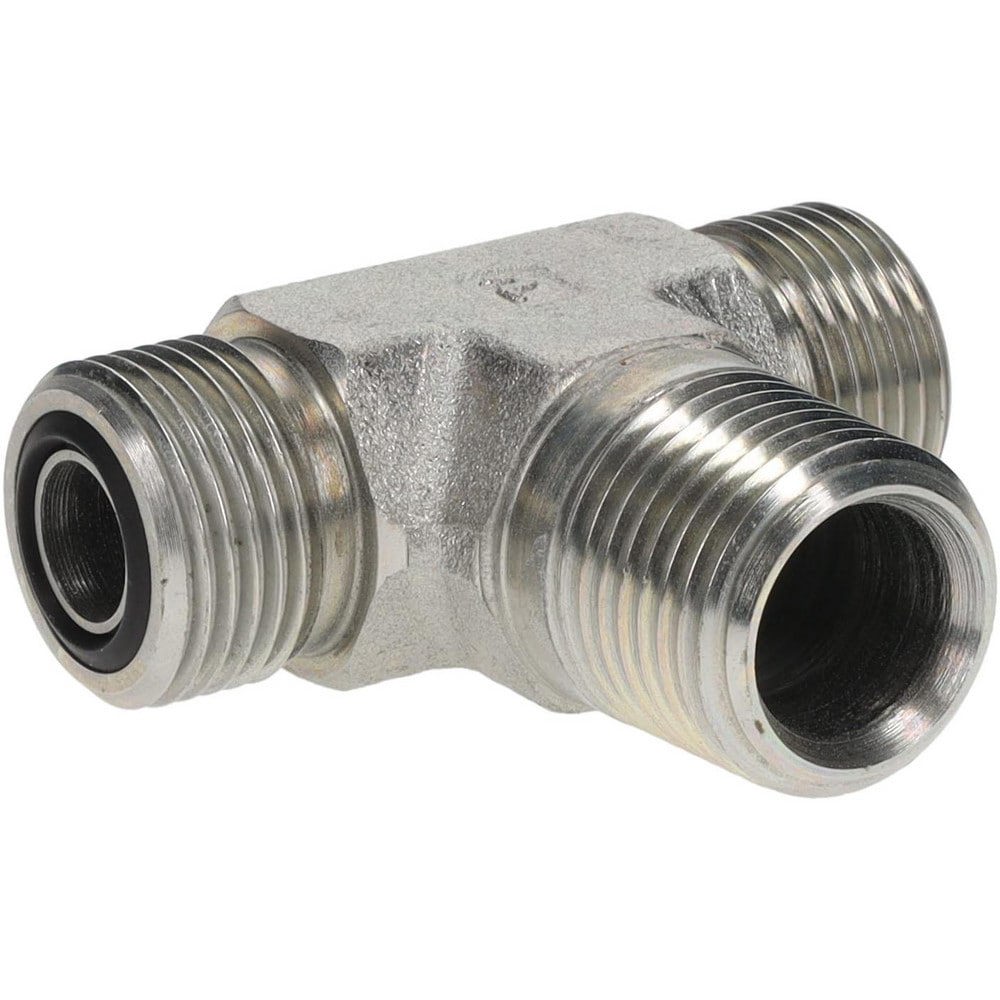 Compression Tube Male Branch Tee: 1/2-14